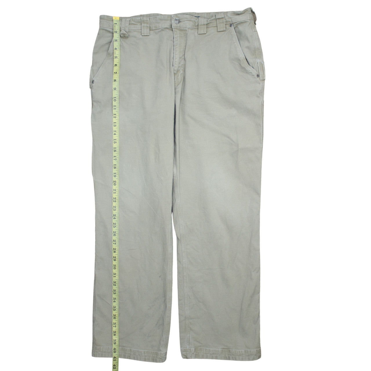 Mens UK Size 40 Duluth Trading Co Regular Fit Cargo Beige Trousers