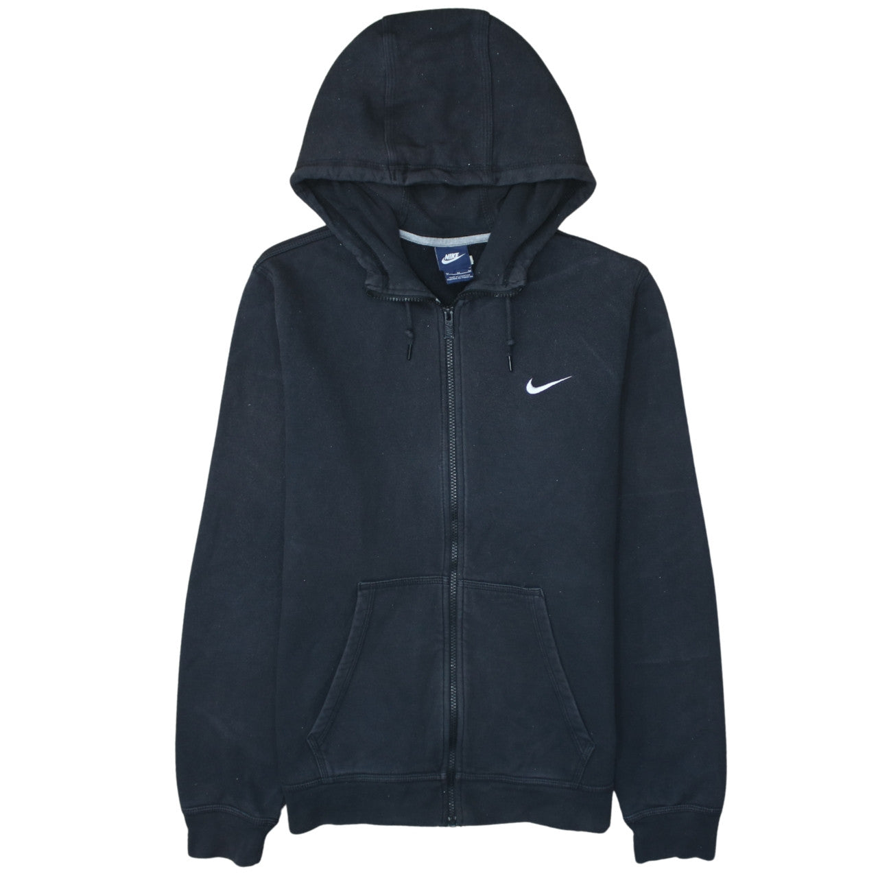 Mens UK Size M Nike Black Full Zip Hoodie
