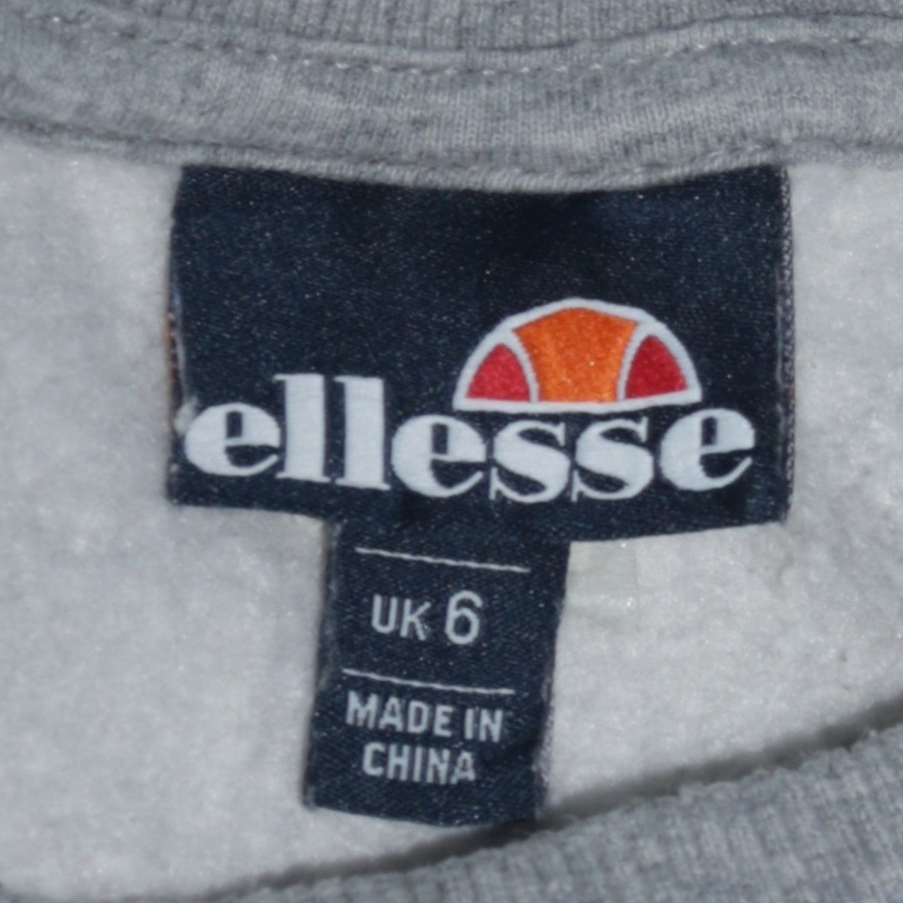 Womens UK Size 6 ellesse Grey Pullover Sweatshirt