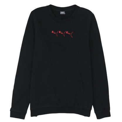 Mens UK Size L PUMA Black Pullover Sweatshirt