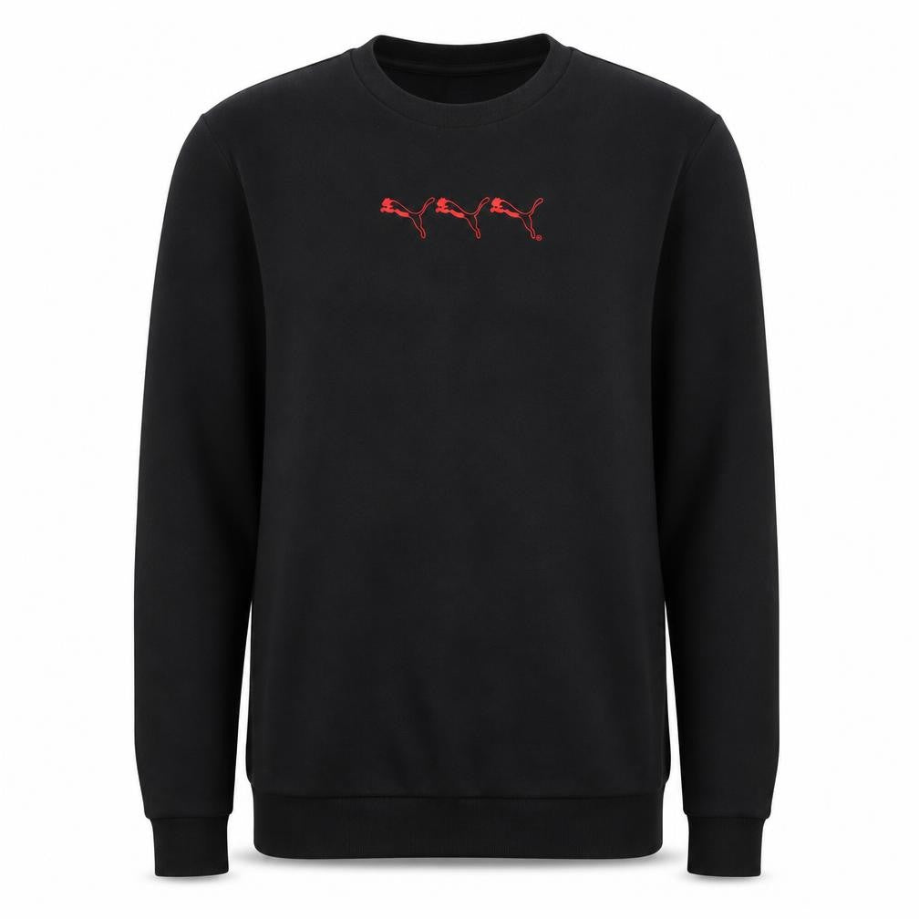 Mens UK Size L PUMA Black Pullover Sweatshirt