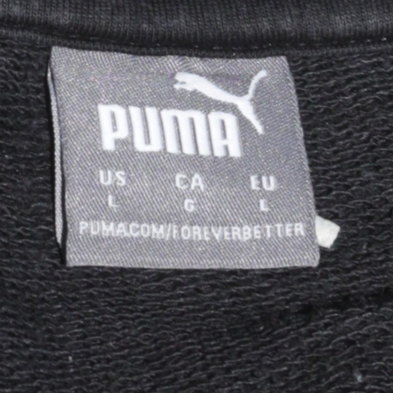 Mens UK Size L PUMA Black Pullover Sweatshirt