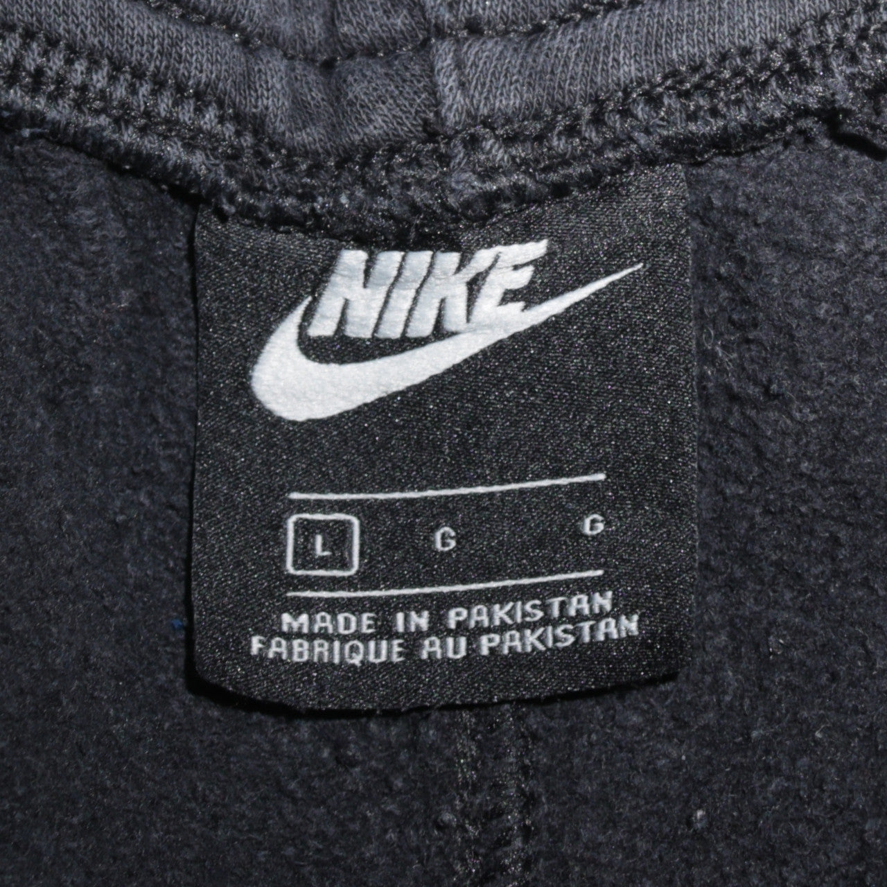 Mens UK Size L Nike Regular Fit Jogger Black Trousers