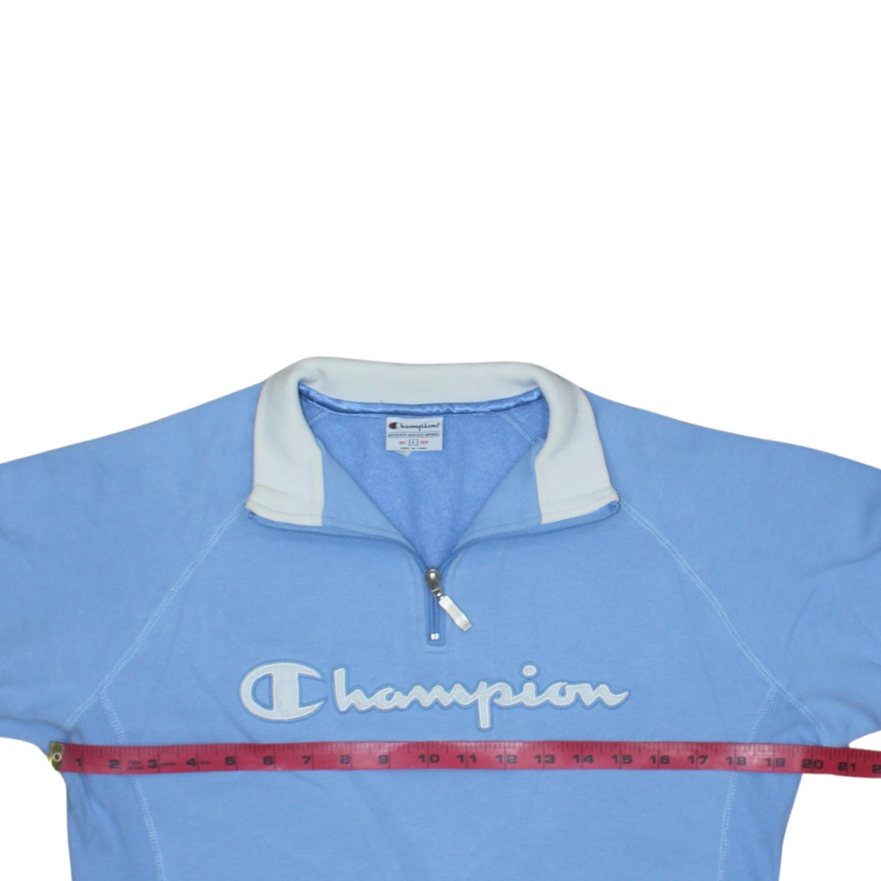 Womens UK Size L Champion Blue Pullover Sweatshirt