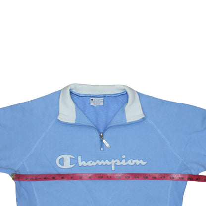 Womens UK Size L Champion Blue Pullover Sweatshirt