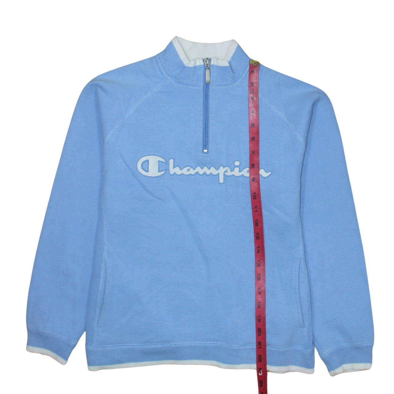 Womens UK Size L Champion Blue Pullover Sweatshirt