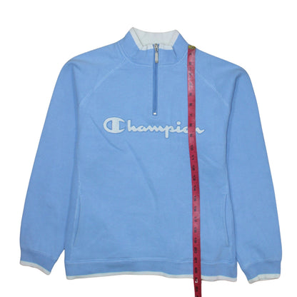 Womens UK Size L Champion Blue Pullover Sweatshirt