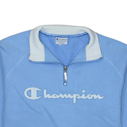 Womens UK Size L Champion Blue Pullover Sweatshirt