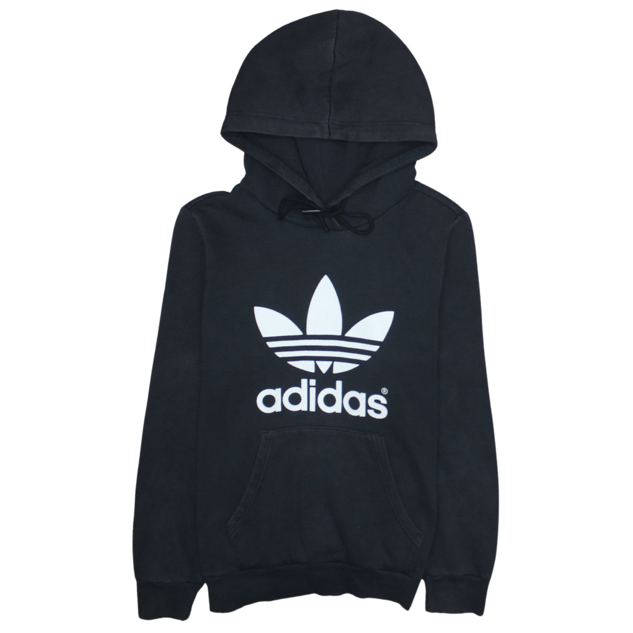 Womens UK Size 12 adidas Black Pullover Hoodie