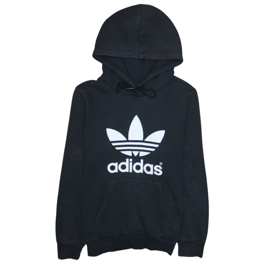 Womens UK Size 12 adidas Black Pullover Hoodie