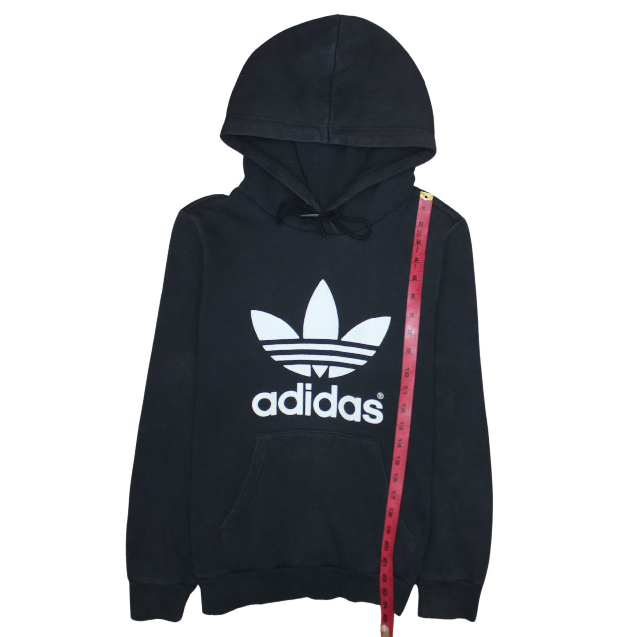 Womens UK Size 12 adidas Black Pullover Hoodie