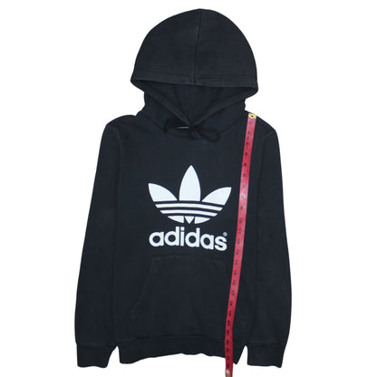 Womens UK Size 12 adidas Black Pullover Hoodie