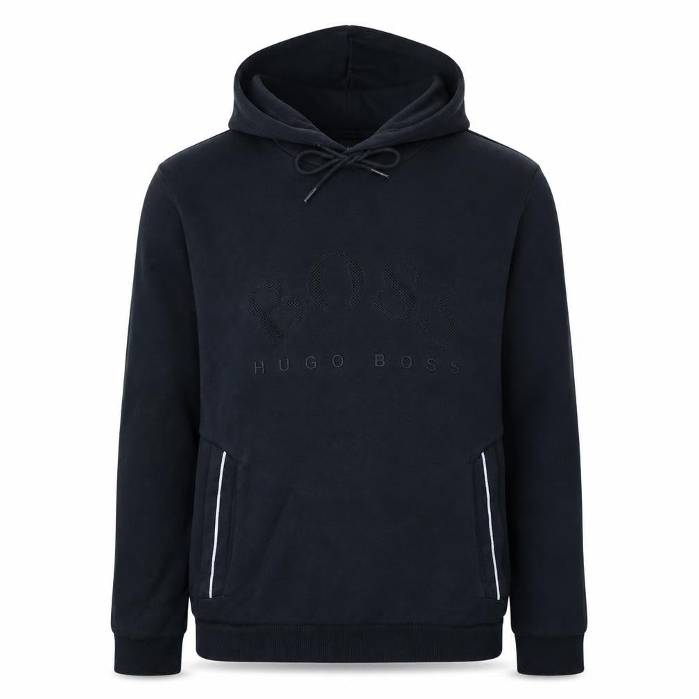 Mens UK Size S HUGO BOSS Black Pullover Hoodie