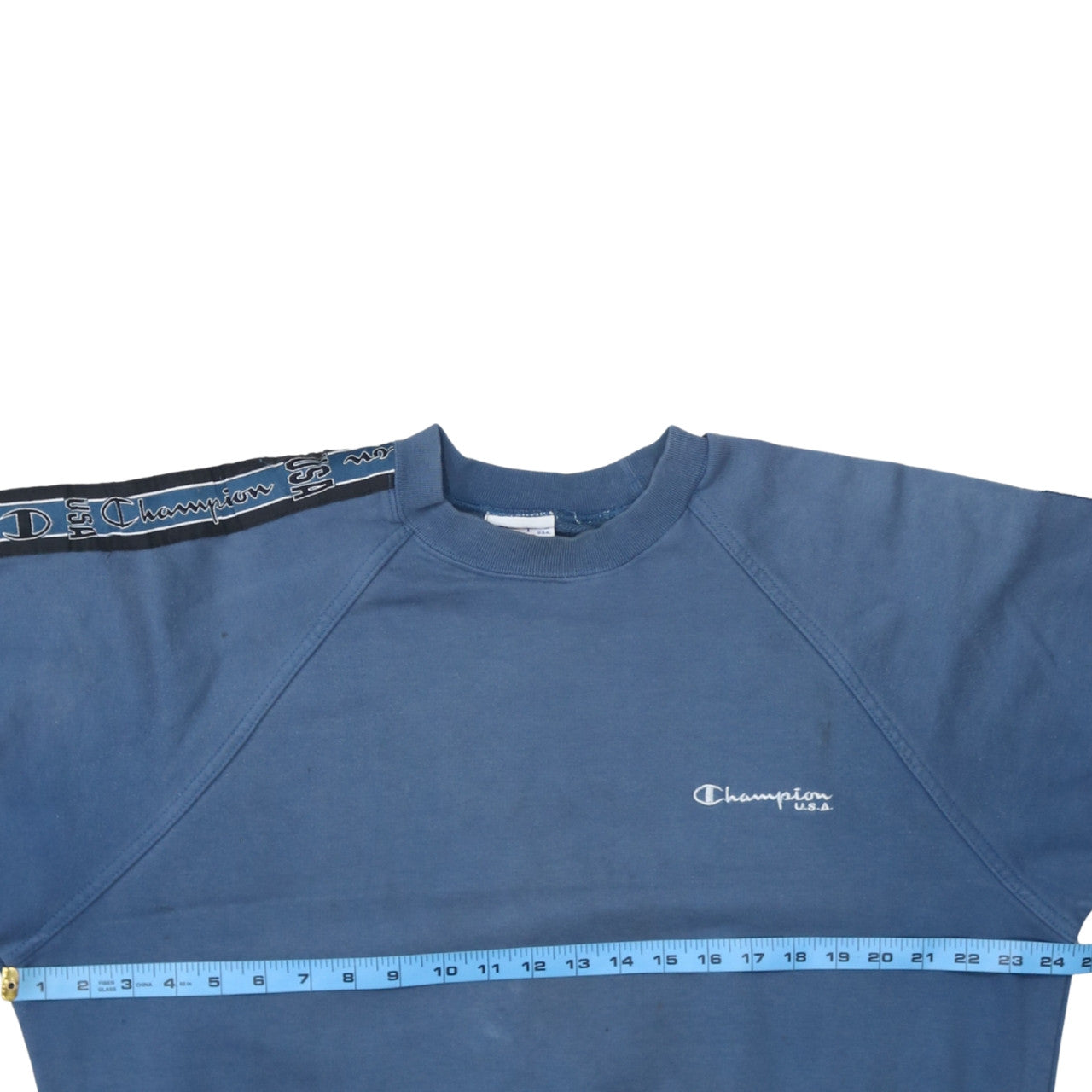 Mens UK Size L Champion Blue Pullover Sweatshirt