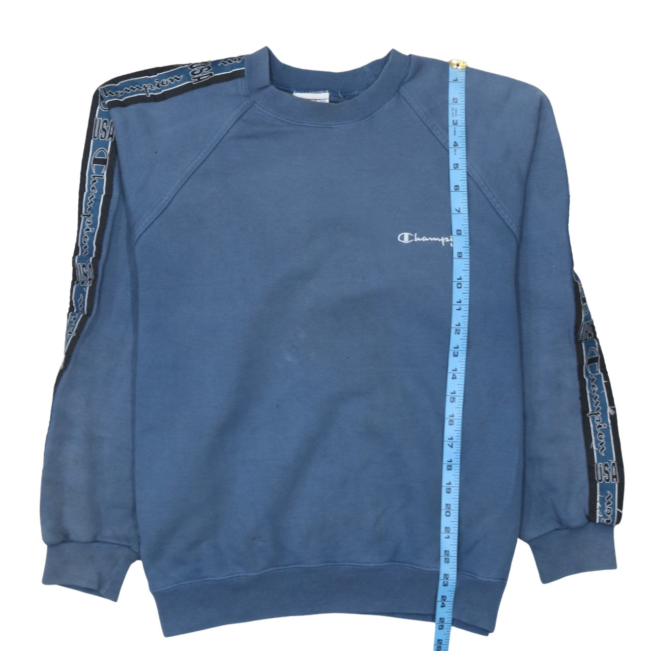 Mens UK Size L Champion Blue Pullover Sweatshirt