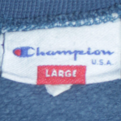 Mens UK Size L Champion Blue Pullover Sweatshirt