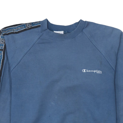 Mens UK Size L Champion Blue Pullover Sweatshirt