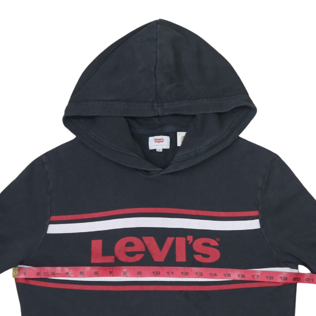 Mens UK Size S Levi's Black Pullover Hoodie