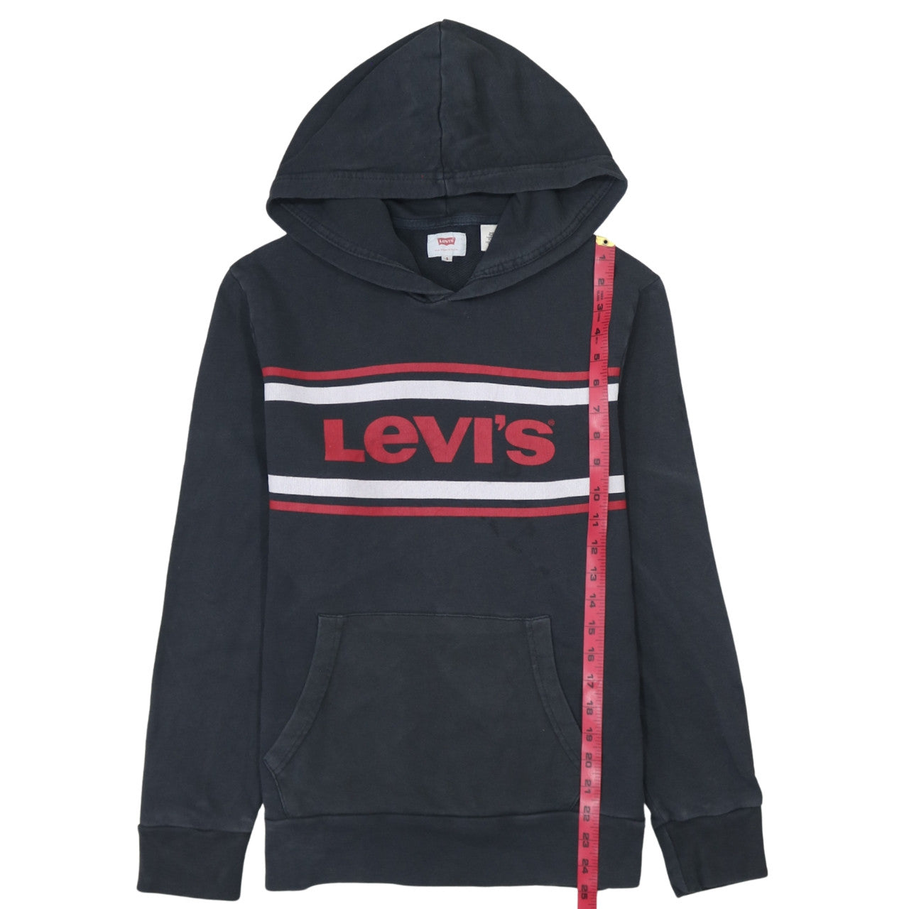 Mens UK Size S Levi's Black Pullover Hoodie