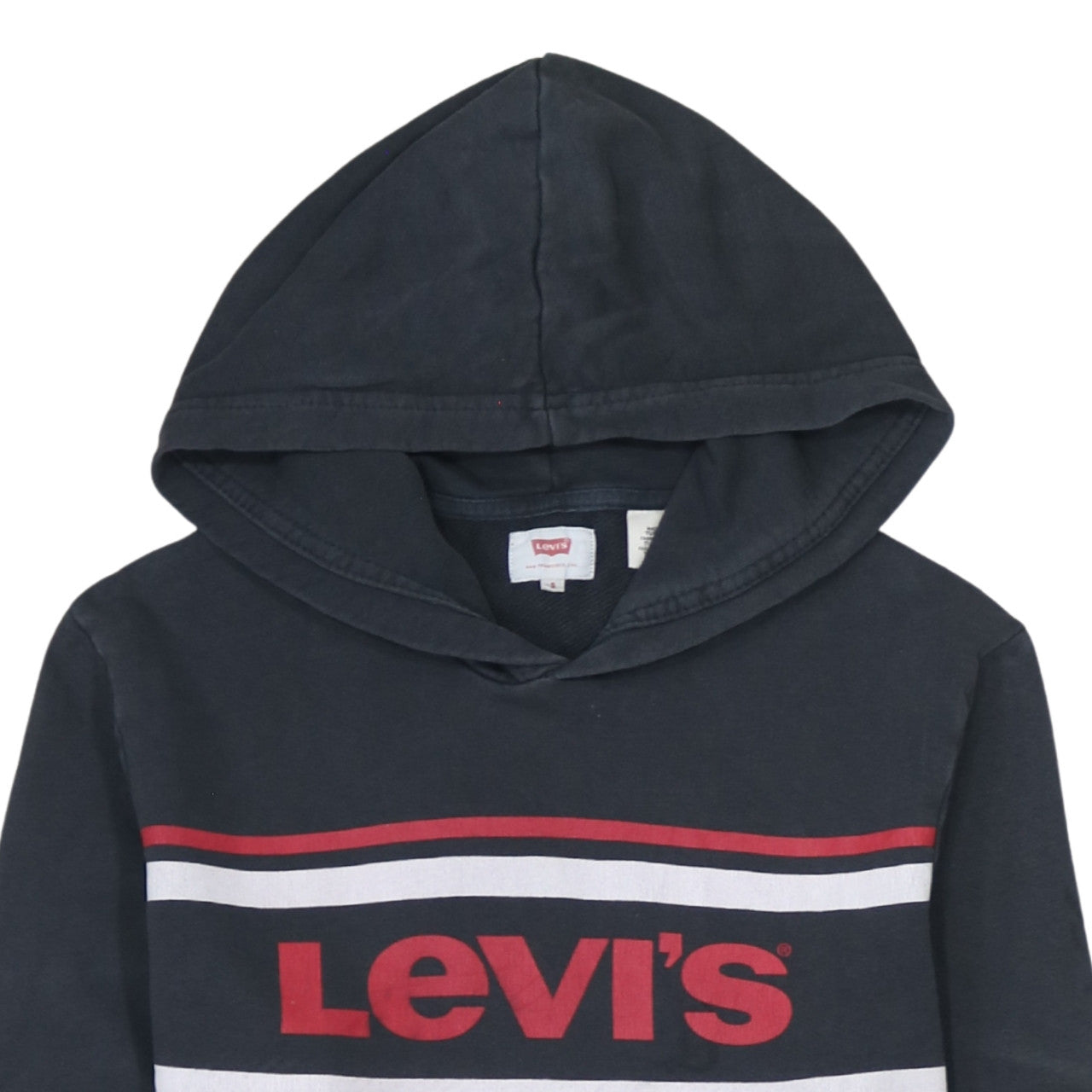 Mens UK Size S Levi's Black Pullover Hoodie
