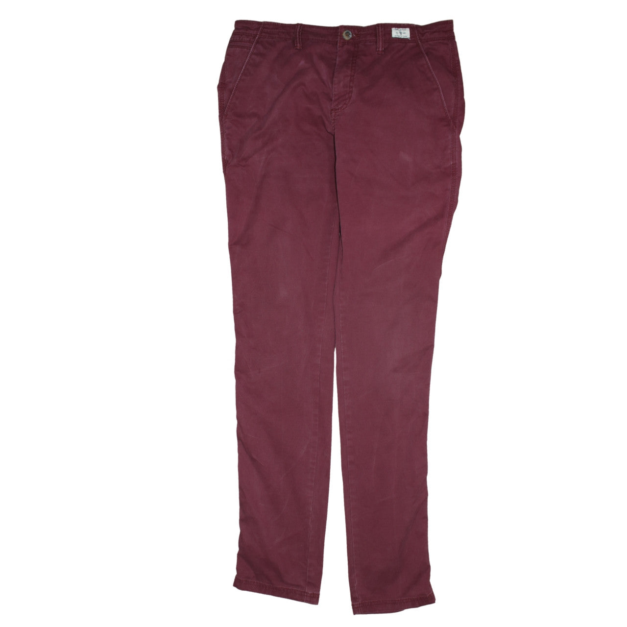 Mens UK Size M Tommy Hilfiger Regular Fit Chino Red Trousers