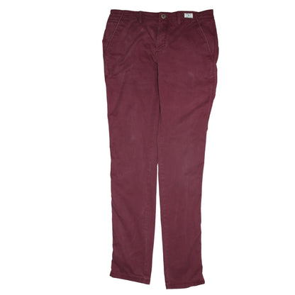 Mens UK Size M Tommy Hilfiger Regular Fit Chino Red Trousers