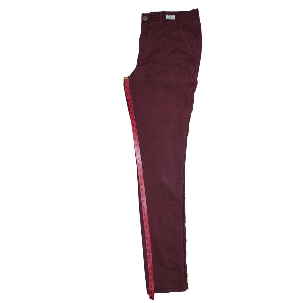 Mens UK Size M Tommy Hilfiger Regular Fit Chino Red Trousers