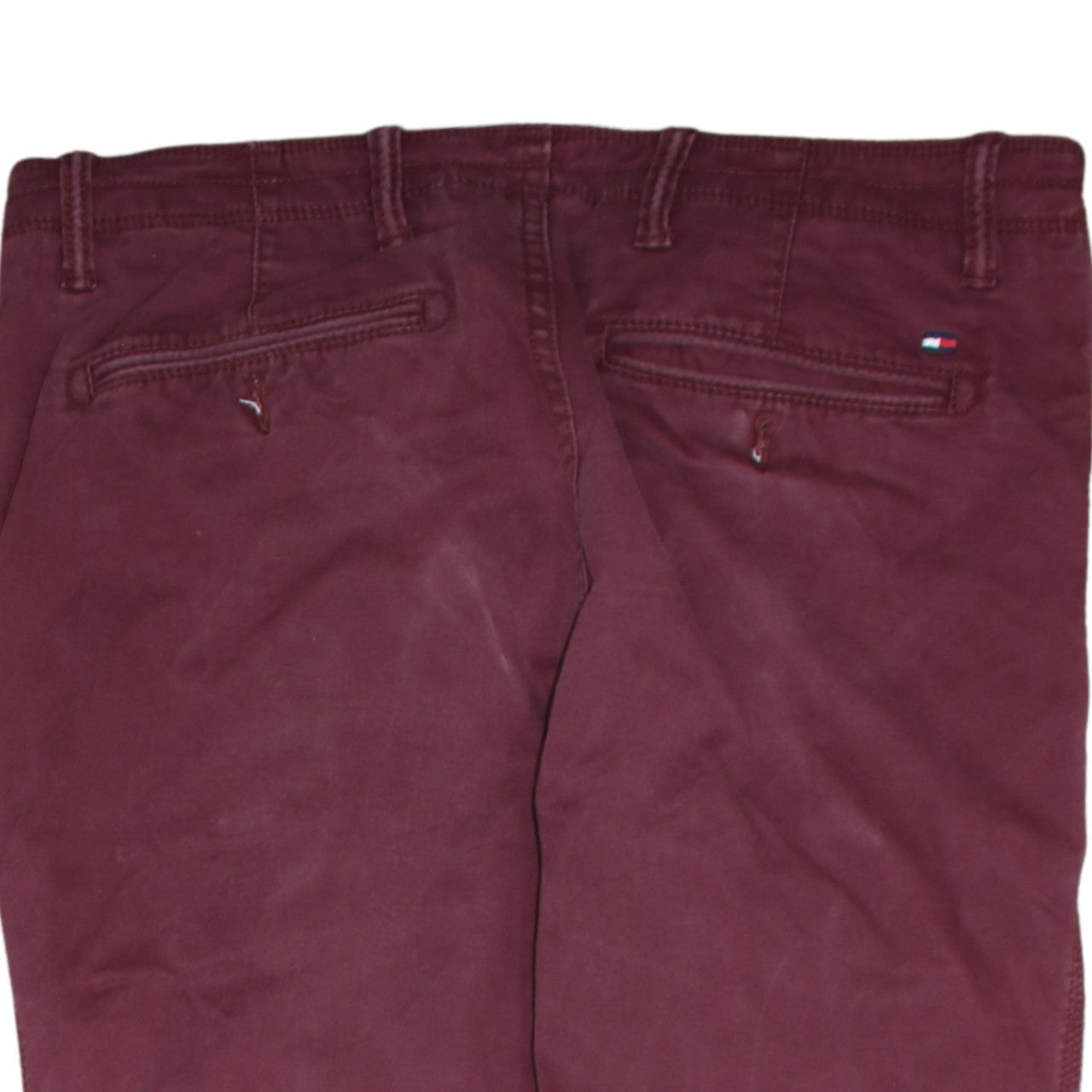 Mens UK Size M Tommy Hilfiger Regular Fit Chino Red Trousers