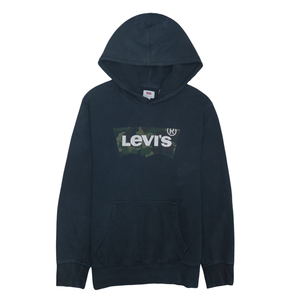 Mens UK Size S Levi's Black Pullover Hoodie