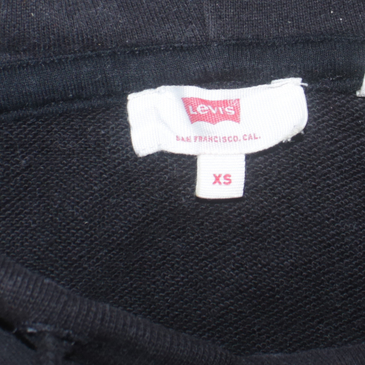 Mens UK Size XS Levi's Black Pullover Hoodie