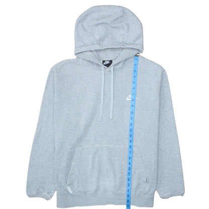 Nike Men's Grey Pullover Hoodie Size L Fleece Sweatshirt