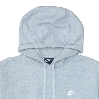Nike Men's Grey Pullover Hoodie Size L Fleece Sweatshirt