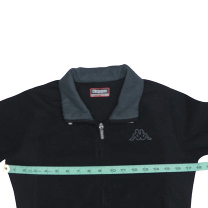 Womens UK Size M Kappa Black Basic Jacket