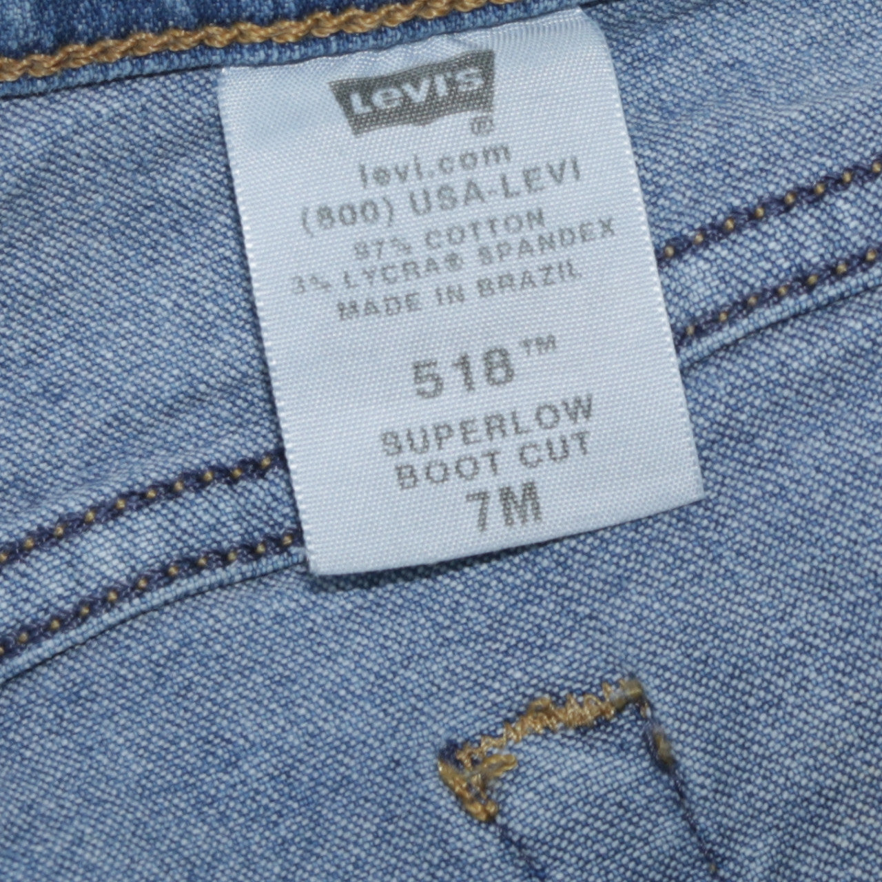 Womens UK Size 7 Levi's Slim Fit Bootcut Jeans