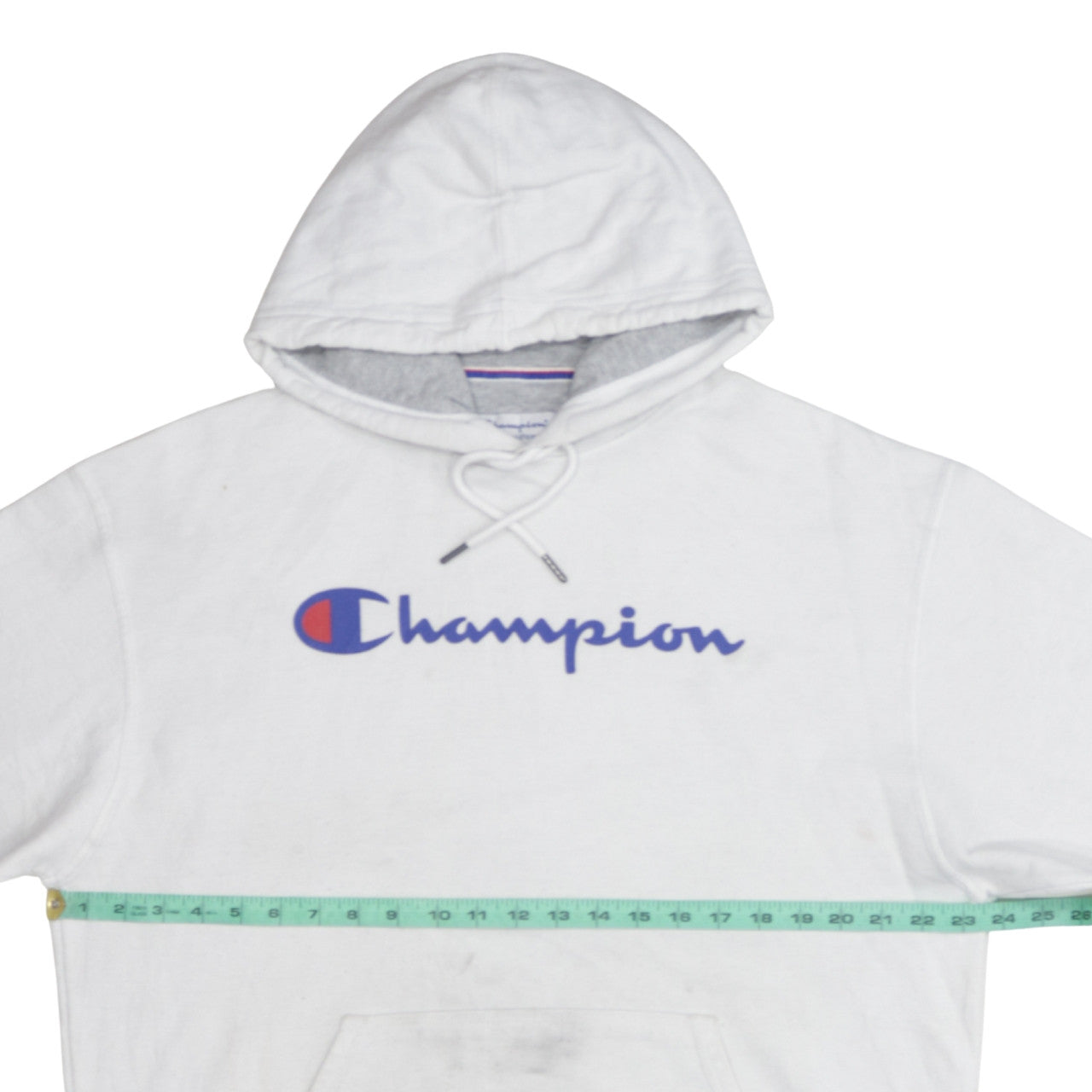 Mens UK Size L Champion White Pullover Hoodie