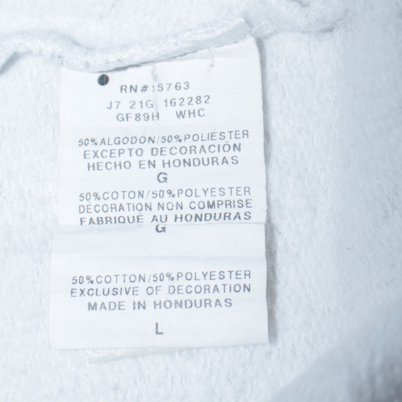 Mens UK Size L Champion White Pullover Hoodie