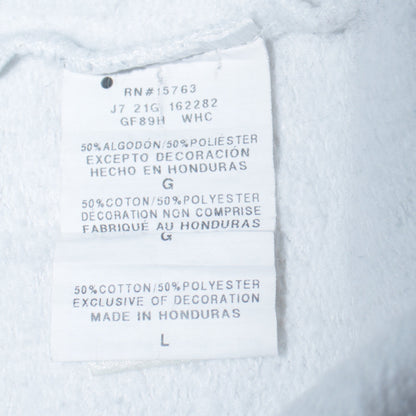 Mens UK Size L Champion White Pullover Hoodie