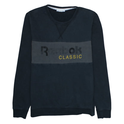 Mens UK Size M Reebok Black Pullover Sweatshirt