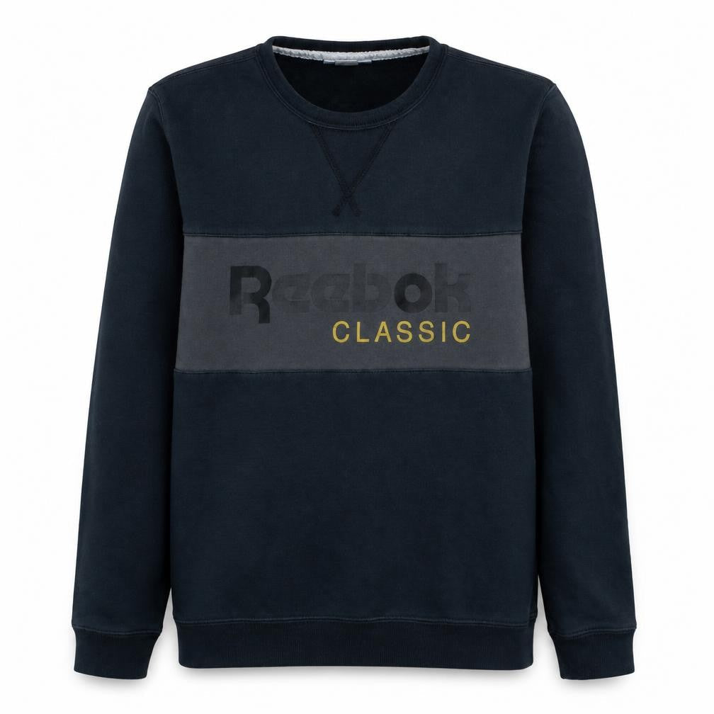 Mens UK Size M Reebok Black Pullover Sweatshirt