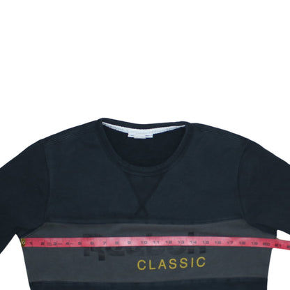 Mens UK Size M Reebok Black Pullover Sweatshirt