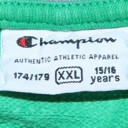 Boys UK Size 15-16 Years Champion Green Pullover Hoodie
