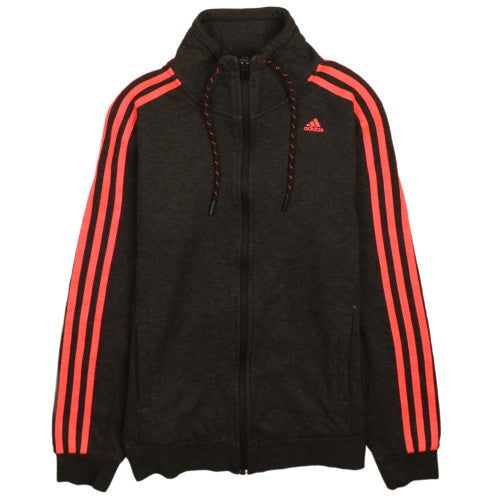Womens UK Size S adidas Black Full Zip Hoodie