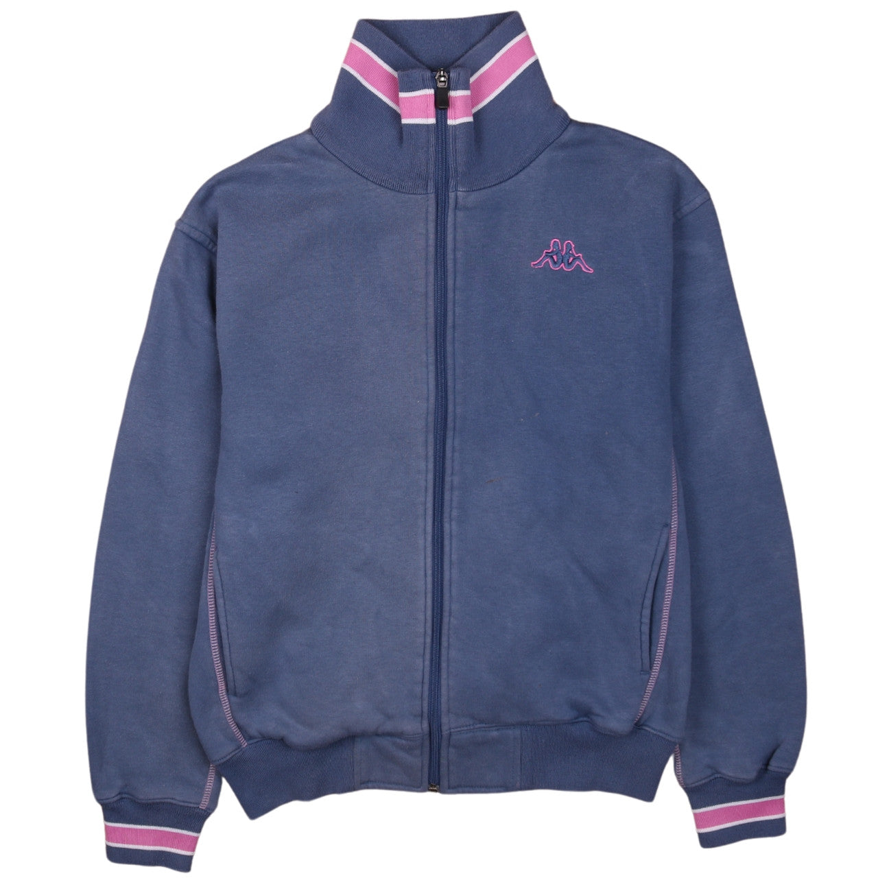 Mens UK Size S Kappa Blue Full Zip Sweatshirt