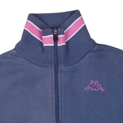 Mens UK Size S Kappa Blue Full Zip Sweatshirt