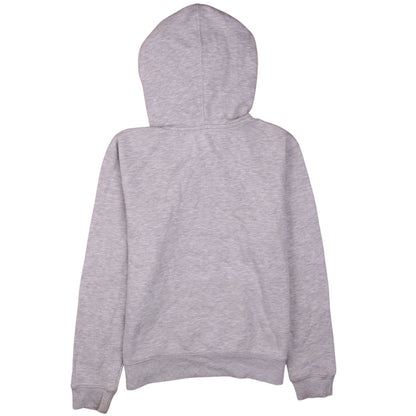 Champion Womens Grey Pullover Hoodie L Logo Embroidered Fleece
