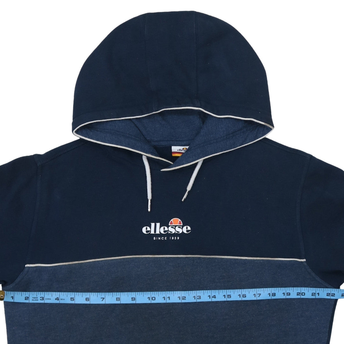 Ellesse Mens Blue Pullover Hoodie Medium Logo Sportswear