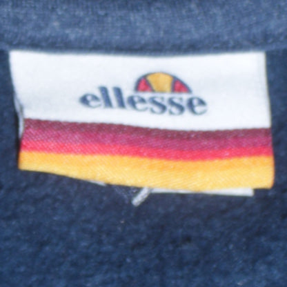 Ellesse Mens Blue Pullover Hoodie Medium Logo Sportswear