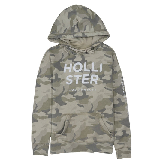 Mens UK Size M Hollister Green Pullover Hoodie