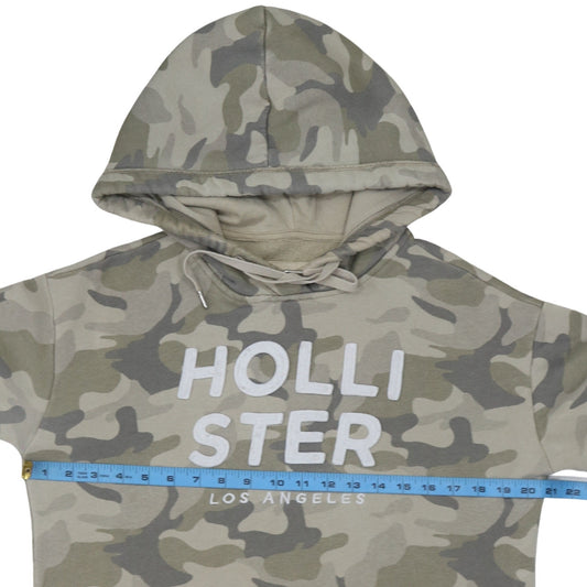 Mens UK Size M Hollister Green Pullover Hoodie
