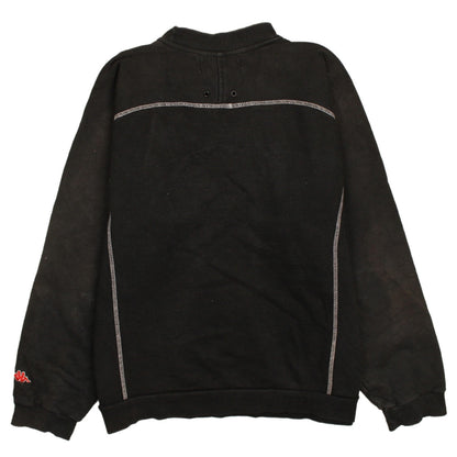 Mens UK Size XL Kappa Black Pullover Sweatshirt